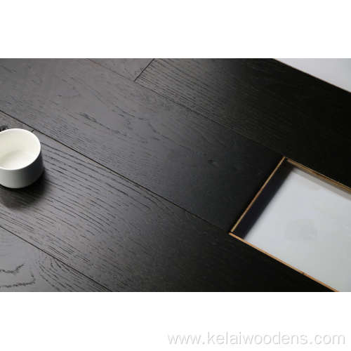 Black Color oak engineered flooring